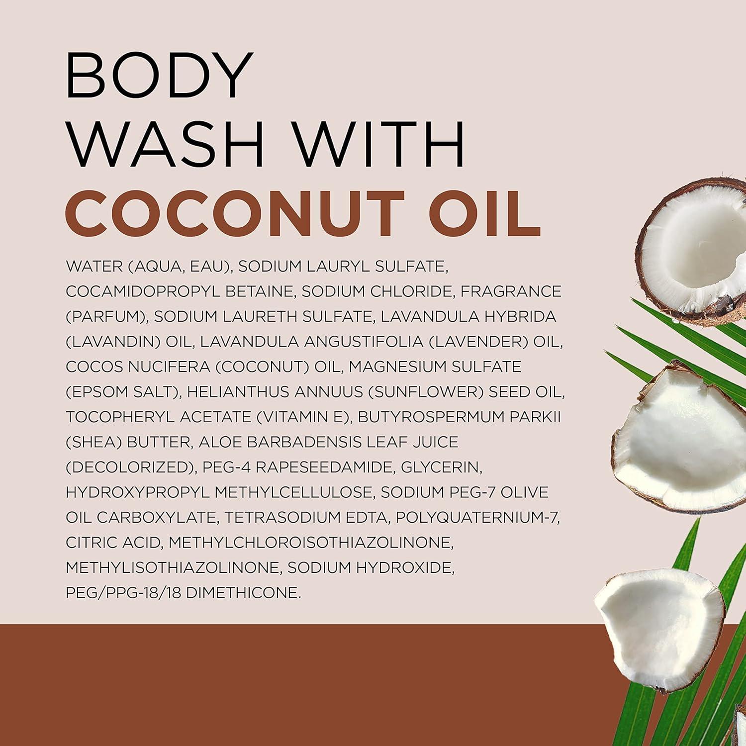 imageDr Teals Body Wash with Pure Epsom Salt with Coconut Oil 24 fl oz Pack of 4