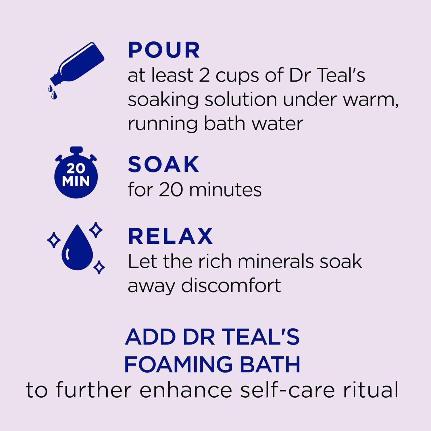 imageDr Teals Kids Gentle Epsom Salt Sleep Soak with Melatonin ampamp Essential Oil Blend 2 lbs Pack of 3
