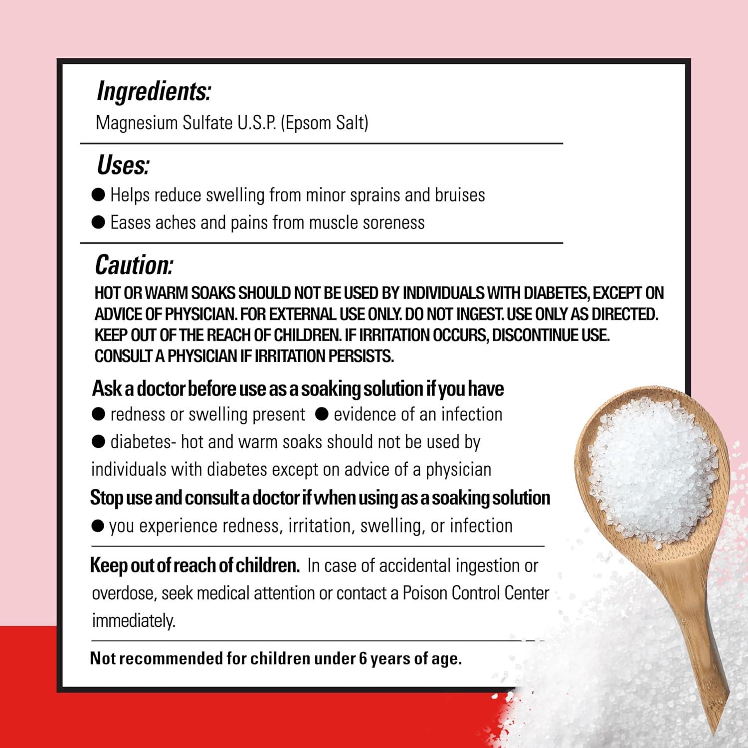 imageDr Teals Pure Epsom Salt Bulk Magnesium Sulfate USP Fragrance Free 19 lbs