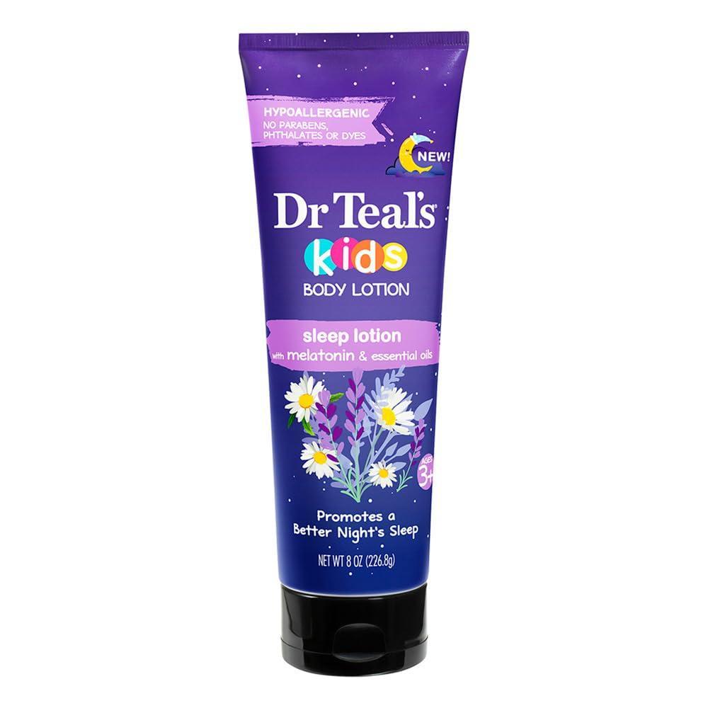 imageDr Teals Kids Sleep Body Lotion with Melatonin ampamp Essential Oil Blend 8 fl oz Pack of 2See Label
