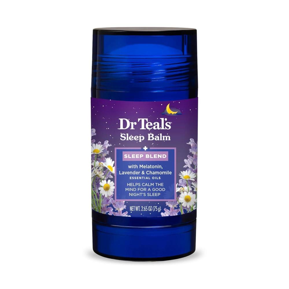 imageDr Teals Sleep Body Balm with Melatonin Lavender ampamp Chamomile Essential Oils 25oz