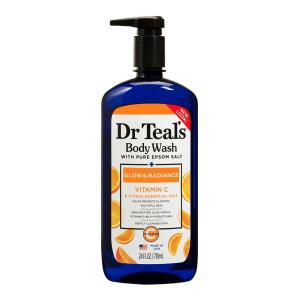 Dr Teal’s Body Wash with Pure Epsom Salt, Daytime/Nighttime with Vitamin C & Sleep Blend, 24 fl oz (Pack of 2)(24 Fl Oz (Pack of 1))
