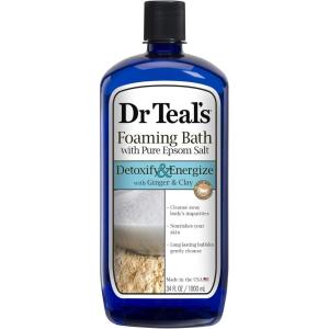 Dr. Teal’s Epsom Salt Soaking Solution and Foaming Bath with Pure Epsom Salt Combo Pack, Lavender (Pack of 2)(34 Fl Oz (Pack of 1))