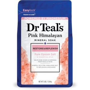 Dr. Teal’s Epsom Salt Soaking Solution and Foaming Bath with Pure Epsom Salt Combo Pack, Lavender (Pack of 2)(48 Ounce (Pack of 1))