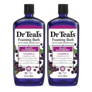 Dr Teal’s Foaming Bath with Pure Epsom Salt, Lavender & Eucalyptus, 34 fl oz (Pack of 2)(68 Fl Oz (Pack of 1))