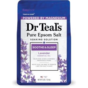 Dr Teal’s Pure Epsom Salt, Lavender & Eucalyptus Duo Bundle, 3 lbs (Pack of 2)(Lavender)