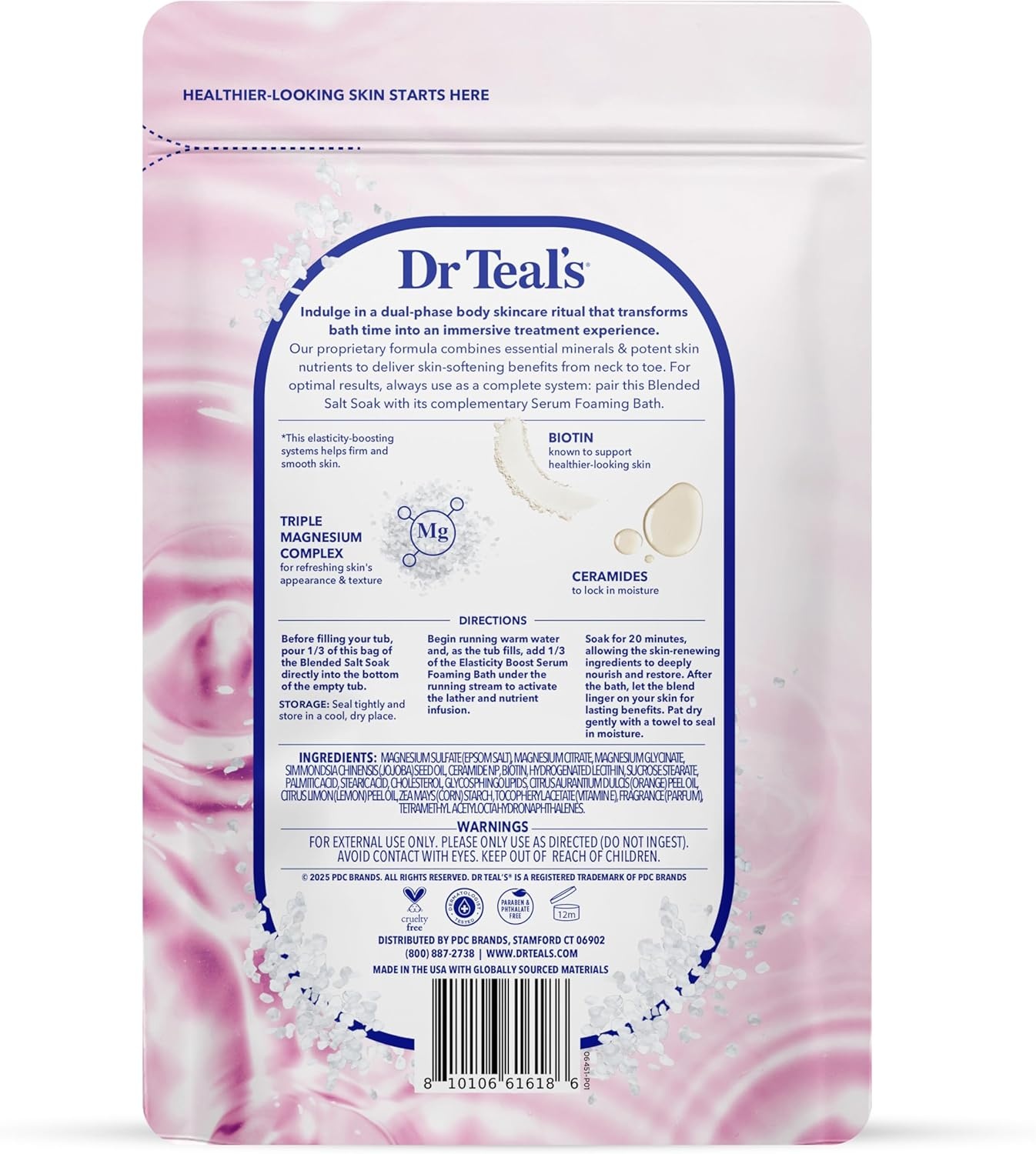 image:imageDr Teals Skin Renewal Elasticity Boost Blended Salt Soak 225 lb36 Ounce Pack of 2